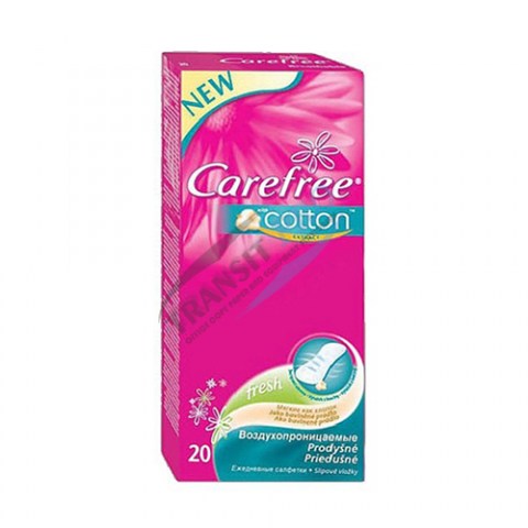 Carefree Салфетки Cotton Fresh Экстракт хлопка ароматизированные 20шт